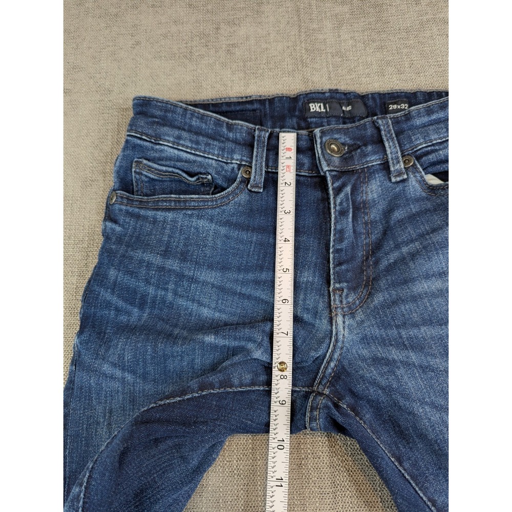 BKE Jeans Men 29x32 Blue Alec Straight Distressed Medium Wash Denim Pants - Picture 7 of 9